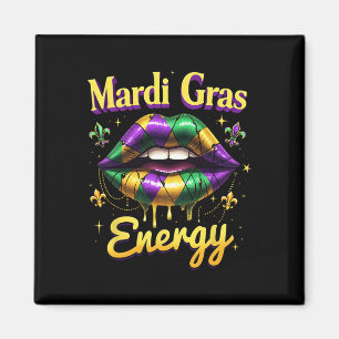 Aimant Carnaval d'énergie Mardi Gras Lèvres La Nouvelle-O