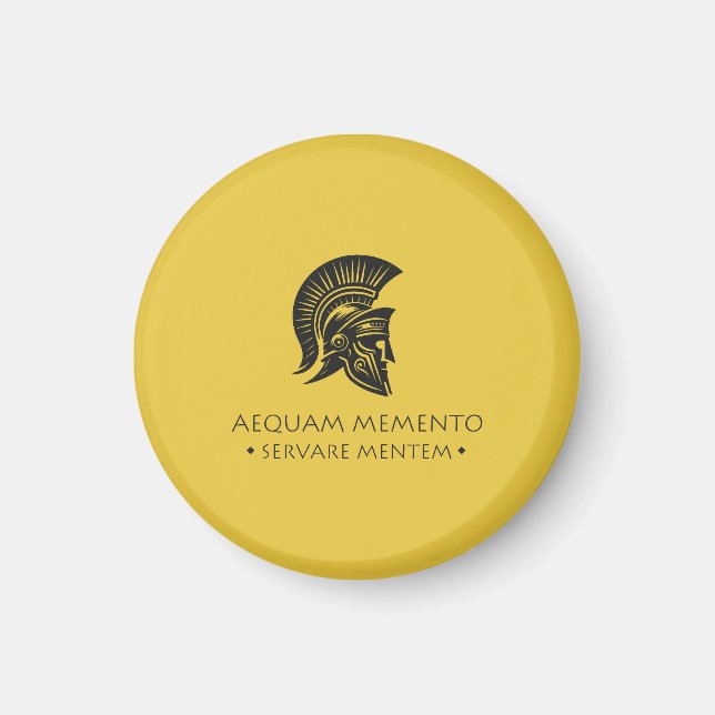 Aimant Carnet spiral Aequam memento servare mentem (Devant)