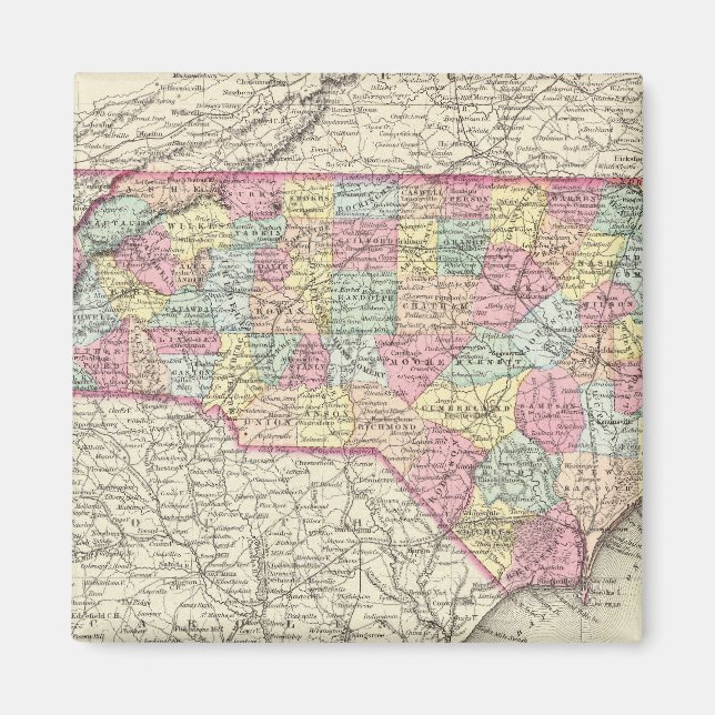 Aimant Caroline du Nord 4 (Devant)