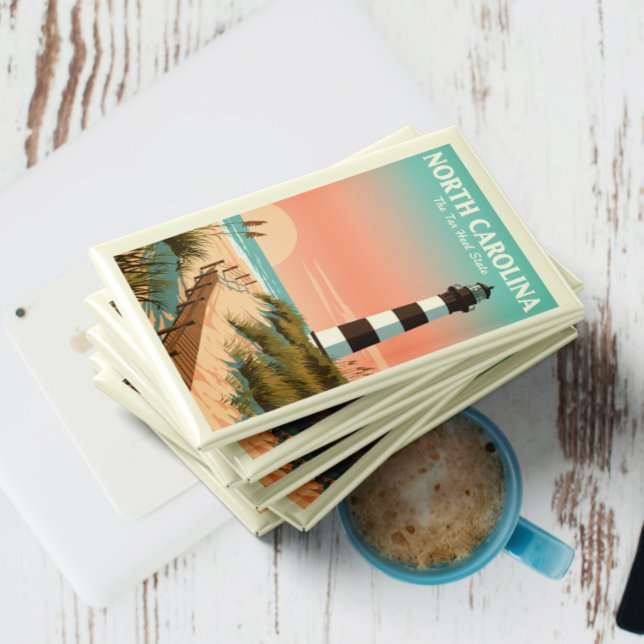 Aimant Caroline du Nord vintage (Créateur téléchargé)