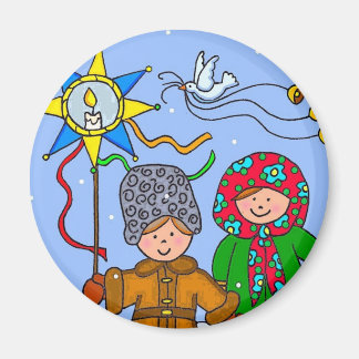 Aimant Carollers de Noël ukrainiens