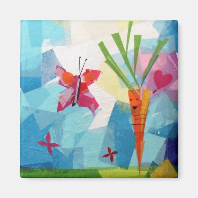 Aimant Carotte conviviale (Devant)