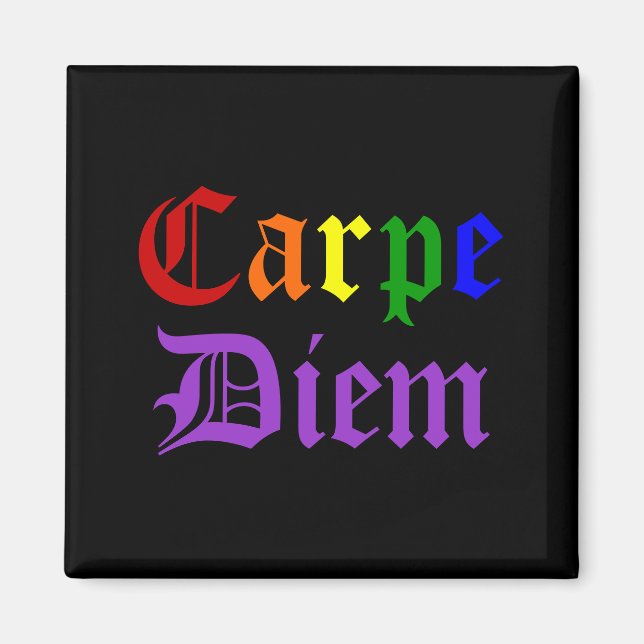 Aimant Carpe Diem - Pride (Devant)