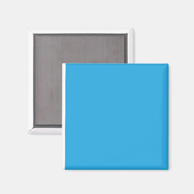 Aimant Carré à Dégradé Bleu Minimaliste Moderne (Recto/Verso)