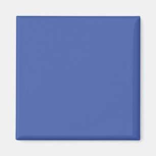 Aimant Carré Bleu Couleur Unie Minimaliste