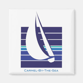 Aimant Carré-Carmel-by-the-sea Boat Blues
