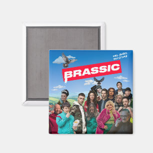 Aimant Carré d'aimant de réfrigérateur de Brassic