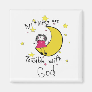 Aimant Carré de 2 pouces avec écritures