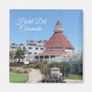 Aimant carré de Del Coronado d'hôtel