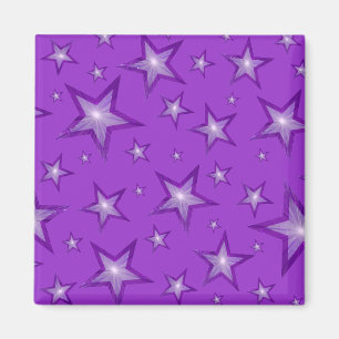 Aimant Carré de frigidaire Purple Star