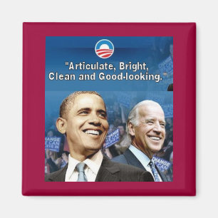 Aimant carré d'Obama Biden