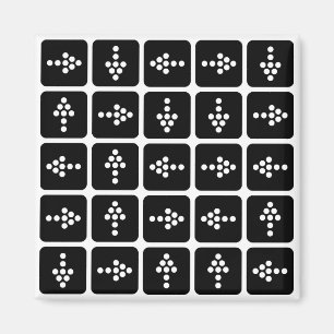 Aimant CARRÉ Flèche LED