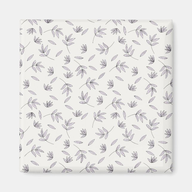 Aimant Carré floral Motif de printemps (Devant)