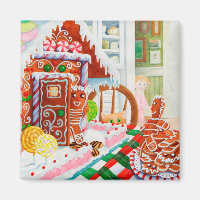 Aimant carré GINGERBREAD SURPRISE