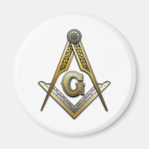 Aimant Carré maçonnique et compas