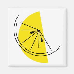 Aimant Carré magnétique Citrus Lemon