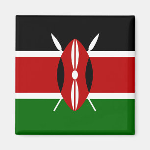 Aimant Carré magnétique du drapeau du Kenya