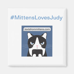 Aimant carré #MittensLovesJudy