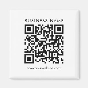 Aimant Carré Modèle personnalisé du logo du code QR de l'