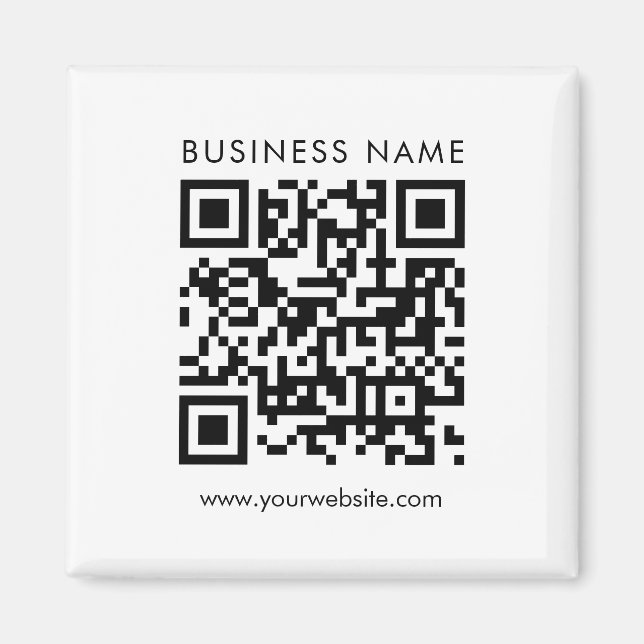 Aimant Carré Modèle personnalisé du logo du code QR de l' (Devant)