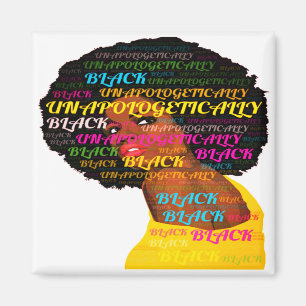 Aimant Carré noir sans excuses