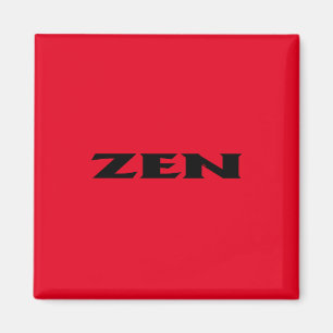 Aimant carré noir zen