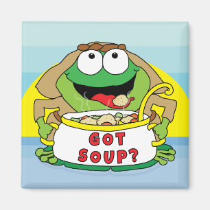Aimant Carré Pâque "Avez-vous de la soupe ?"