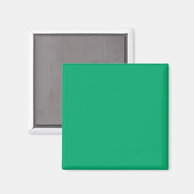 Aimant Carré Personnalisé Vert Émeraude (Recto/Verso)