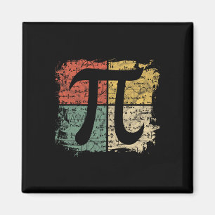 Aimant Carré Pi Symbole Cadeau Math Equations Pi Jour Tea