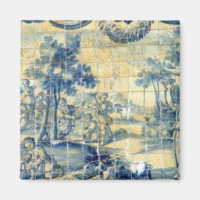 Aimant Carreau bleu (Devant)