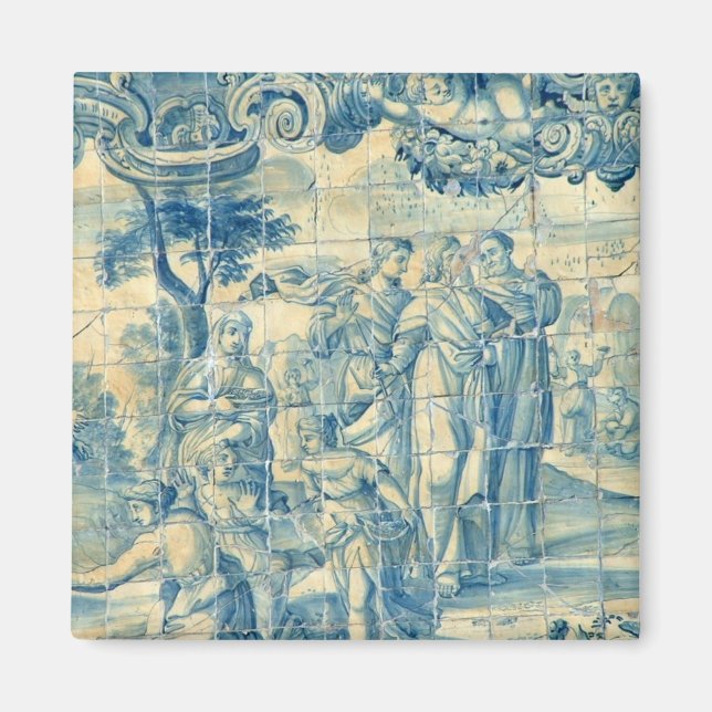 Aimant Carreau bleu (Devant)