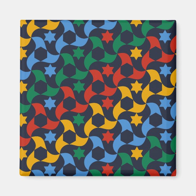 Aimant Carreaux andalous 12 (Palais de l'Alhambra, Grenad (Devant)