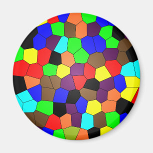 Aimant Carreaux de mosaïque de verre coloré