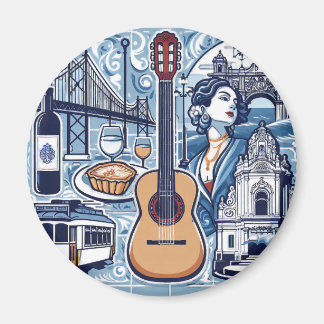 Aimant Carrelage bleu sur Lisbonne et la culture portugai