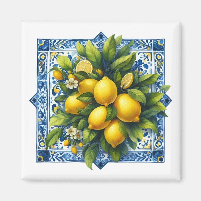 Aimant Carrelage Citron   (Devant)