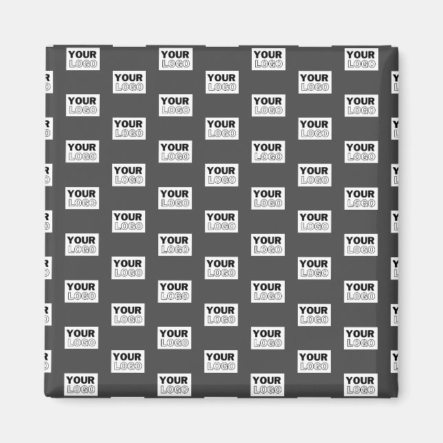 Aimant Carrelage de votre logo de conception d'image ou d (Devant)