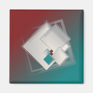 Aimant Carrés de Fibonacci
