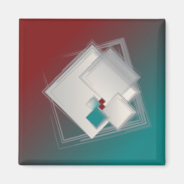 Aimant Carrés de Fibonacci (Devant)