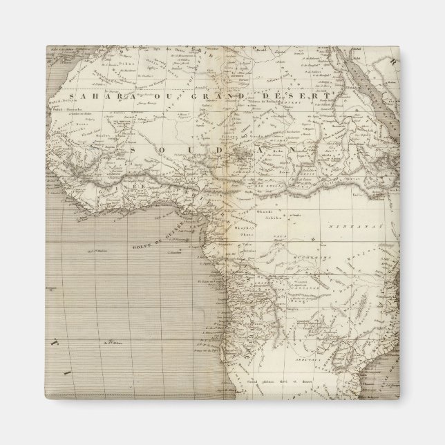 Aimant Carte africaine 2 (Devant)