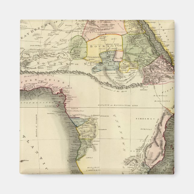 Aimant Carte Afrique (Devant)