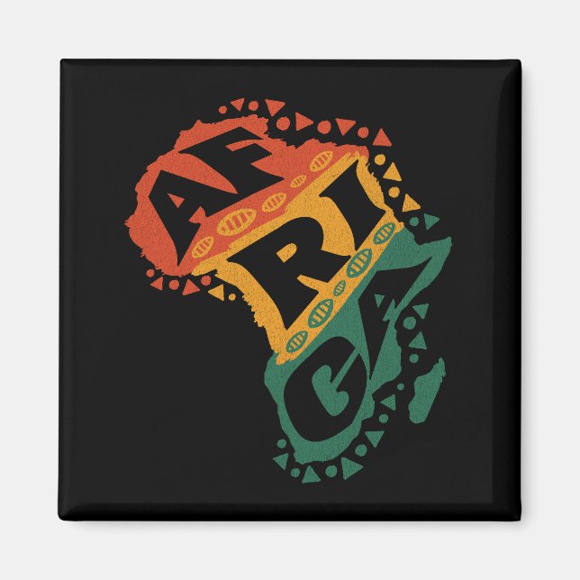 Aimant Carte Afrique (Devant)