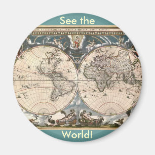 AIMANT CARTE ANTIQUE