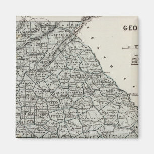Aimant Carte Atlas de Géorgie