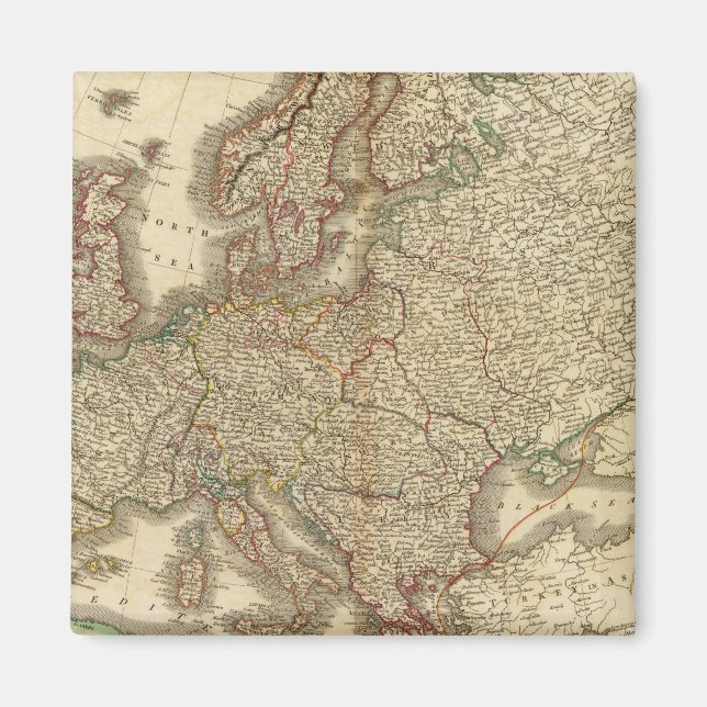 Aimant Carte Atlas Europe (Devant)