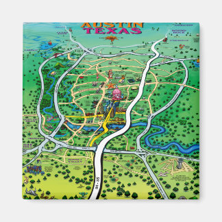 Aimant Carte Austin