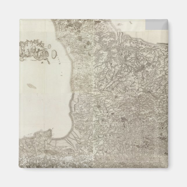 Aimant Carte composite de France 2 (Devant)