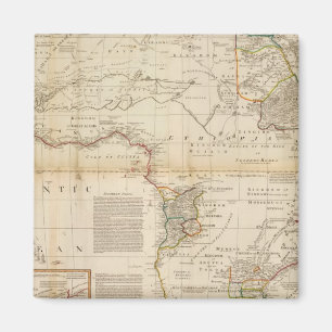 Aimant Carte composite de l'Afrique à la main