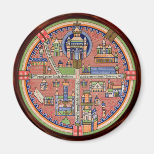 Aimant Carte d'aimant de Jérusalem