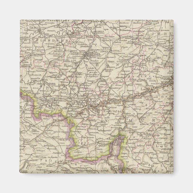 Aimant Carte de Belgique et Luxembourg (Devant)