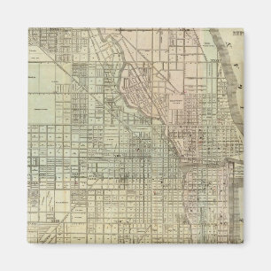 Aimant Carte De Chicago